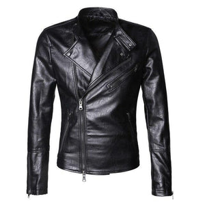 PU Leather Motorcycle Biker's Jacket