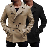 British Style Double Breasted Trench (Black or Beige)