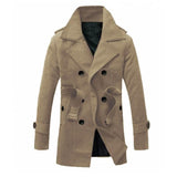 British Style Double Breasted Trench (Black or Beige)