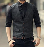 Casual Three Button Vest