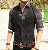 Casual Three Button Vest