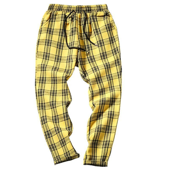 Plaid Casual Joggers