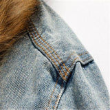 Men's Denim Fured Jacket