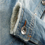 Men's Denim Fured Jacket