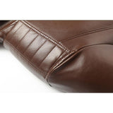 Classic Fleece lining PU  Leather Jacket (Brown)