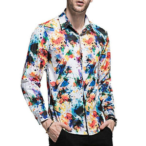 Hawaiian floral dress shirt