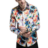 Hawaiian floral dress shirt