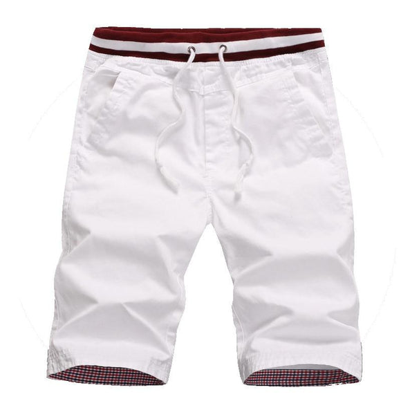 Cotton men slim fit shorts