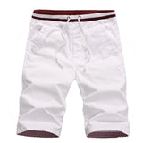 Cotton men slim fit shorts