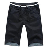 Cotton men slim fit shorts