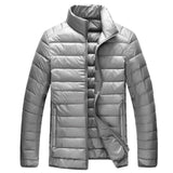 Spring Stand Collar Duck Down Jacket (Purple)