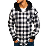 Hooded Plaid Shirt