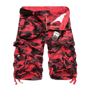 Cotton Camouflage Cargo Shorts