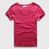 Basic V Neck Fashion T-Shirt