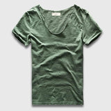 Basic V Neck Fashion T-Shirt