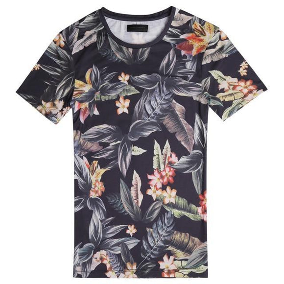 Big flower print T-shirt