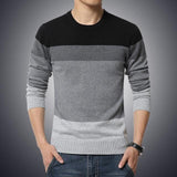 O-Neck Striped Slim Fit Pullover