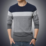 O-Neck Striped Slim Fit Pullover