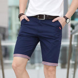 Plaid Ruched Casual Shorts