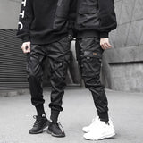 Black Cargo Pocket Joggers