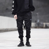 Black Cargo Pocket Joggers