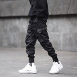 Black Cargo Pocket Joggers