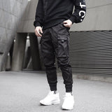 Black Cargo Pocket Joggers