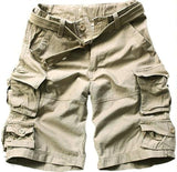 Multi-pocket Cargo Shorts ( Free Belt )