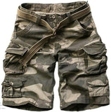 Multi-pocket Cargo Shorts ( Free Belt )