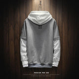 Hip Hop Long Sleeve Contrast Hoodie